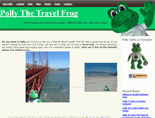 Tablet Screenshot of pollythetravelfrog.com